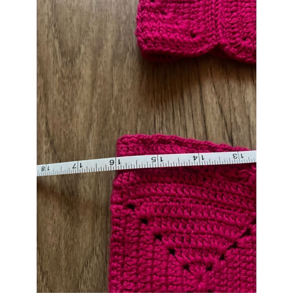 PAOLA BERNARDI Lana crochet Square-Neck Crochet Top and Mini Skirt Set Sz  M NWT - Picture 4 of 7
